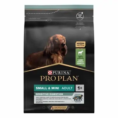 Pro Plan Small and Mini Adult Sensitive Digestion – Riche en Agneau 3Kg