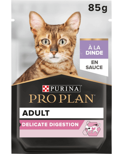 Purina Pro Plan Multivariété Délicate Cat Turkey en Sauce 85g