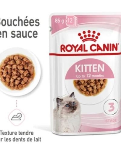 Royal Canin Kitten Sauce – Sachet fraîcheur pour chaton 85 G