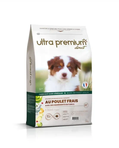 Ultra Premium  Croquettes au poulet frais Croquettes Sans céréales  12kg