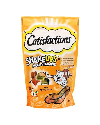 Catisfactions Shake Ups Friandises pour chats – Volaille grillée 55G