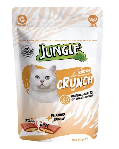 Jungle Biscuits Crunch Chat Hairball Poulet (60g)