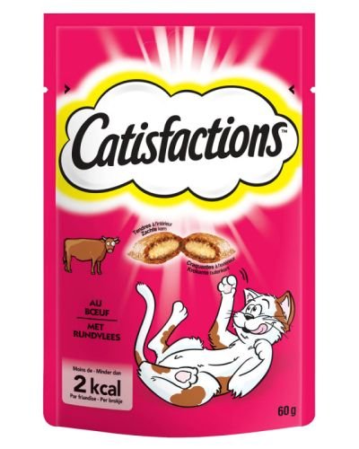 Friandise pour chat au boeuf 60 g CATISFACTIONS