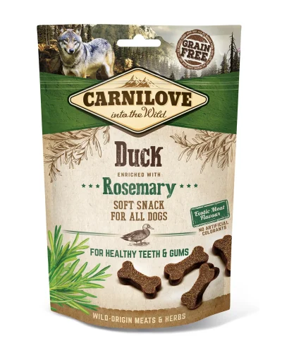 CARNILOVE Friandise moelleuse Chien – Canard et Romarin 200G