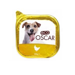 ECO OSCAR - PÂTÉ EN BARQUETTE AU POULET POUR CHIEN300G