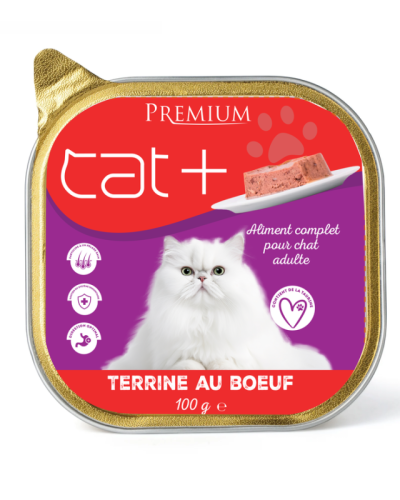 Cat+ pate 100g boeuf