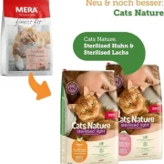 Croquettes Mera pour chats au saumon 10 KG